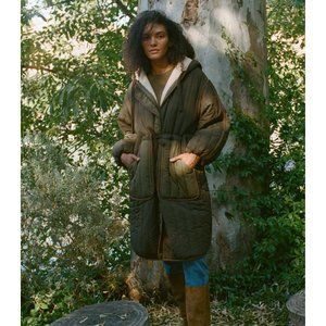NWT Doen Dell Coat in Olive Grove